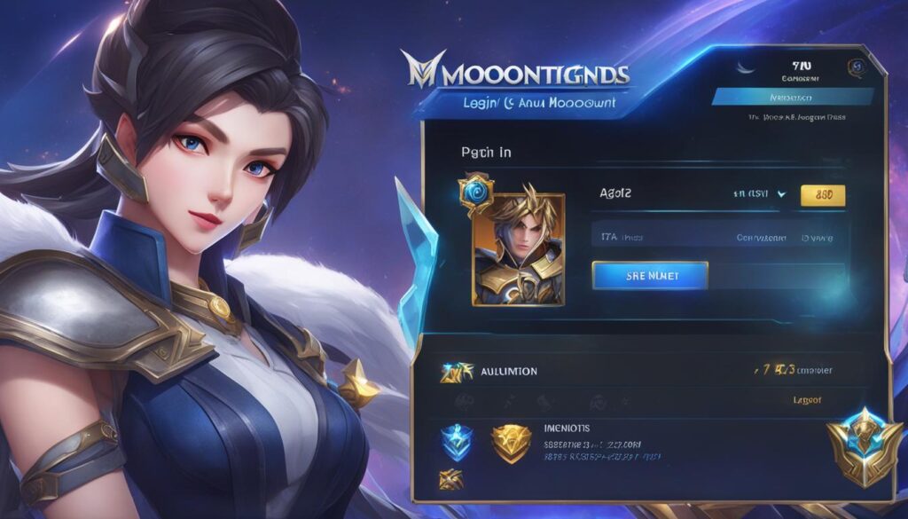 Cara login akun Mobile Legends menggunakan Akun Moonton